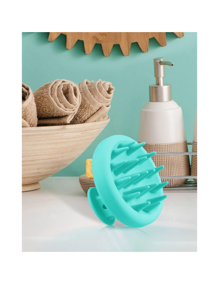 BEAUTLOHAS Cepillo Masajeador de Cuero Cabelludo Verde