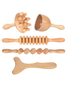 Kit de Maderoterapia 5-en-1 Komogir para Masaje Corporal