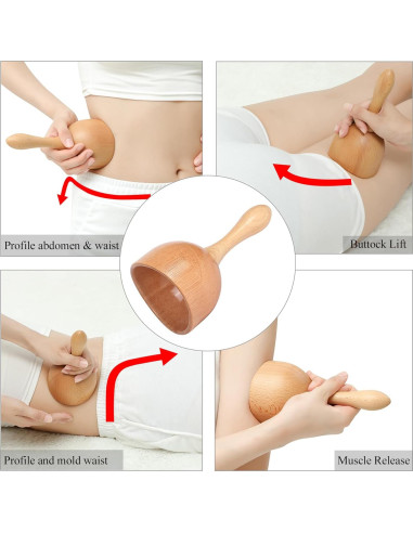 Kit de Maderoterapia 5-en-1 Komogir para Masaje Corporal