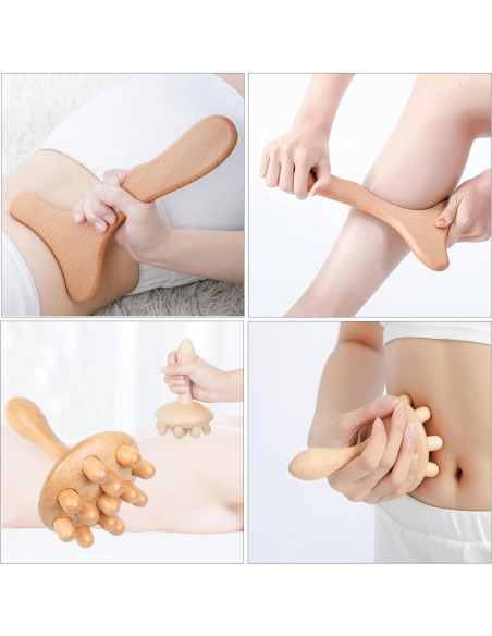 Kit de Maderoterapia 5-en-1 Komogir para Masaje Corporal