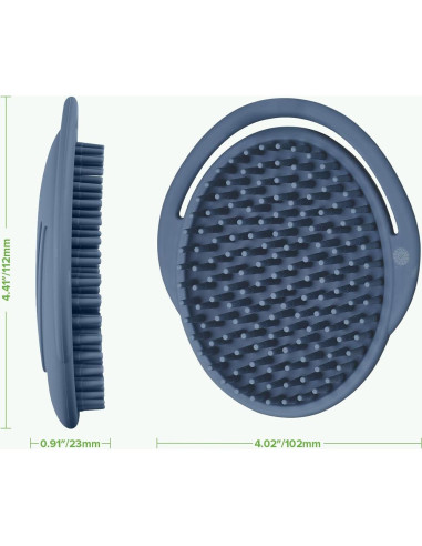 Cepillo de Champú Silicona Haakaa - Limpiador Bebés Azul