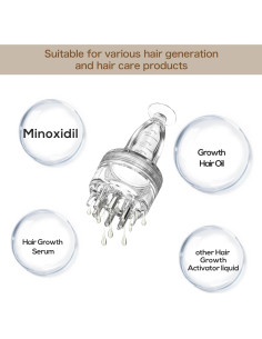 Peine Aplicador DAPENG para Aceite Capilar 8ml Transparente 2