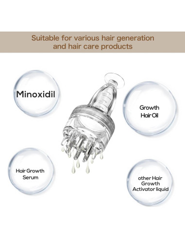 Peine Aplicador DAPENG para Aceite Capilar 8ml Transparente