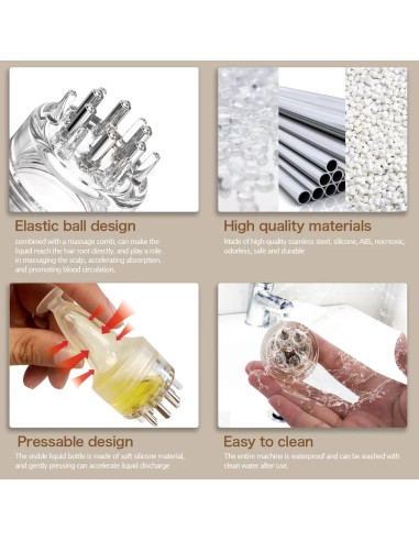 Peine Aplicador DAPENG para Aceite Capilar 8ml Transparente