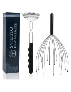 Rascador de Cabeza y Espalda Svjetiq 20 Dedos Alivio Estrés