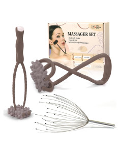 Juego de Masaje 3 PCS - Rodillos Musculares y Facial