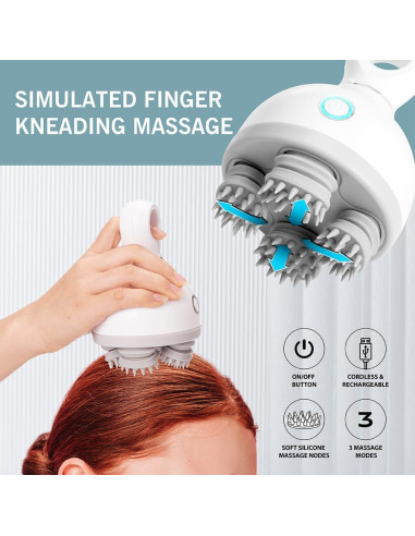 Masajador Eléctrico Portátil Taikaixin 84 Cabeza de Silicona