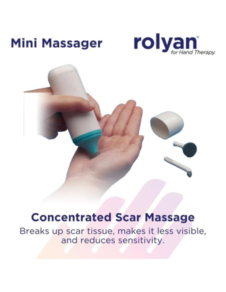Masajeador Mini Rolyan Compacto a Batería con 3 Cabezas