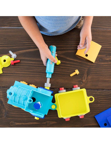 Tren Desarmable Educational Insights con Taladro Eléctrico