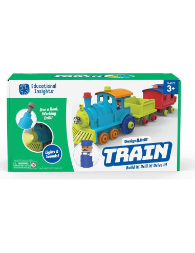 Tren Desarmable Educational Insights con Taladro Eléctrico