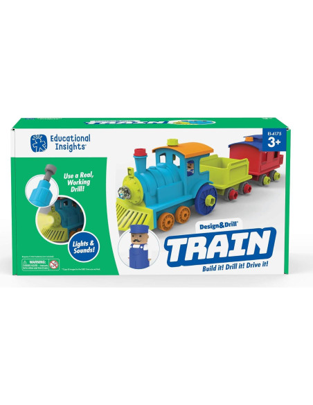 Tren Desarmable Educational Insights con Taladro Eléctrico