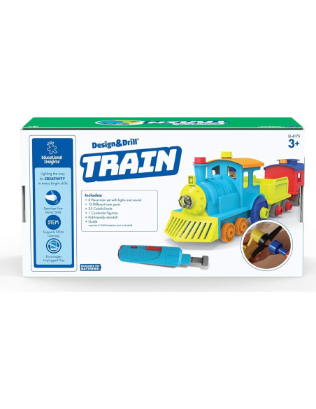 Tren Desarmable Educational Insights con Taladro Eléctrico
