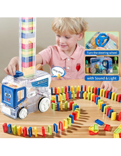 Juego de Tren de Dominó Mejorado GUANGDONG 180 Piezas 2