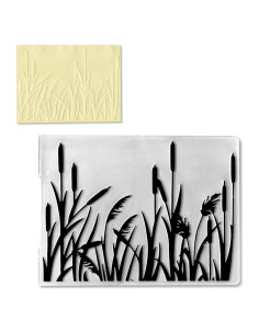 Carpeta de Embossing Plástico Hying 14.5x10.5 cm Textura Hierba
