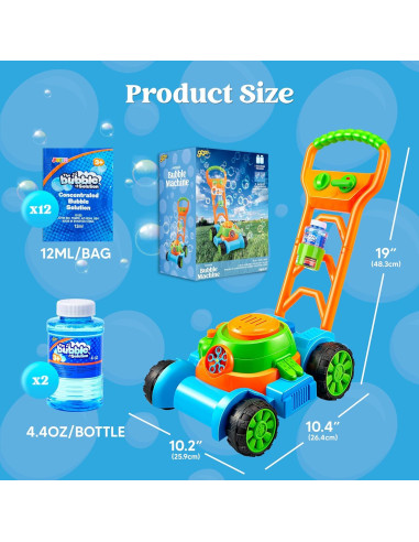 Cortacésped de Burbuja Joyin Azul - Juguete para Niños