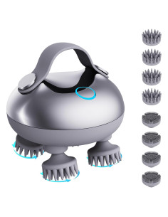 Masajeador Eléctrico ZNNFEMAI para Cuero Cabelludo Plata