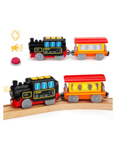 Locomotora a pilas Lemonkids 91004 para vías de tren