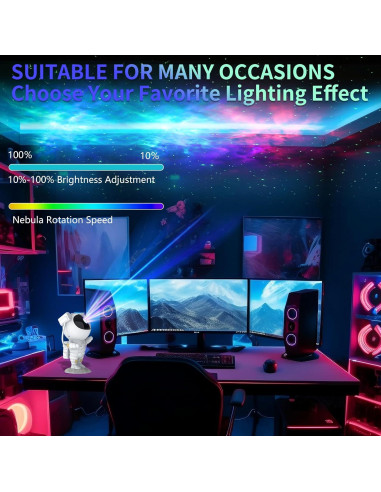 Proyector de Estrellas Hiya-Naya Astronauta Luz Nocturna