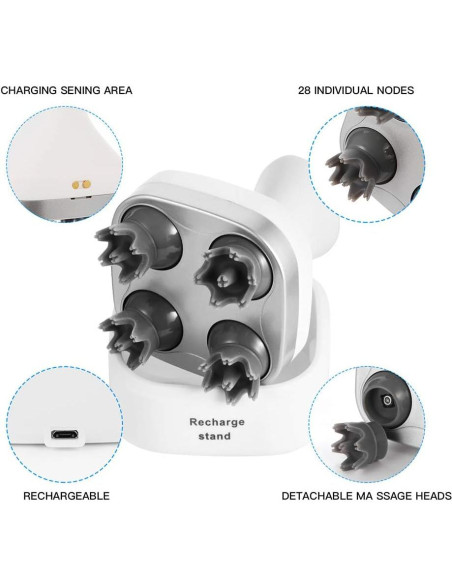 Masajeador Eléctrico Tenswa para Cabeza y Cuerpo 112 Nodos