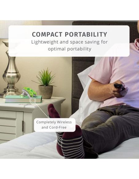 Masajeador de Mano Mini HoMedics Ribbit, Vibrante y Portátil