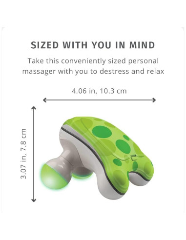 Masajeador de Mano Mini HoMedics Ribbit, Vibrante y Portátil