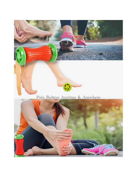 Masajeador de Pies Chifit Rojo 16.5x6.5cm Alivio Fascitis