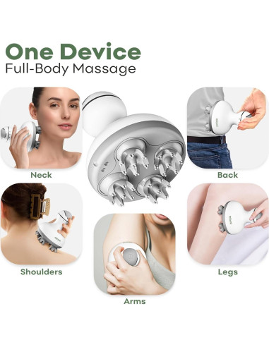 Masajeador Eléctrico de Cuero Cabelludo Adomii - 84 Nodos