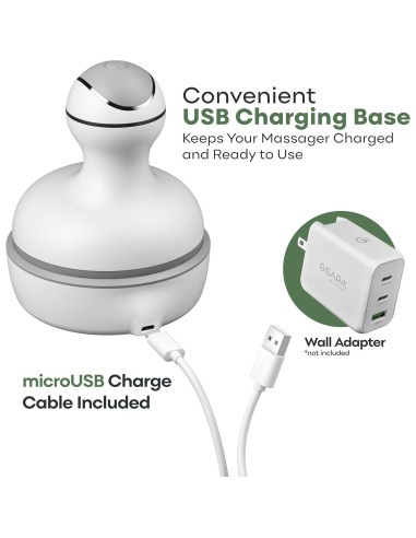 Masajeador Eléctrico de Cuero Cabelludo Adomii - 84 Nodos