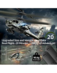 Helicóptero RC XIKOTEC XK1 Verde 3.5 Canales con Giroscopio 2