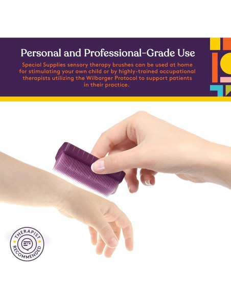 Cepillo Sensorial Suministros Especiales Terapia 8 Unicornios