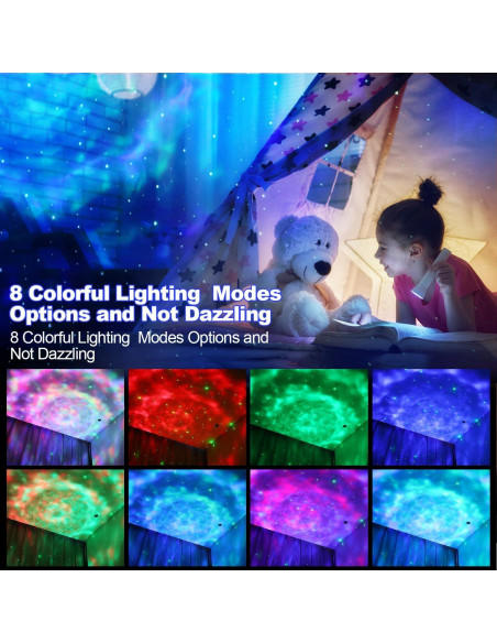 Proyector de Estrellas JUZIHAO Luz Nocturna con Bluetooth Proyector de Estrellas JUZIHAO Luz Nocturna con Bluetooth