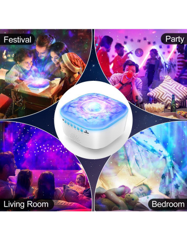 Proyector de Estrellas JUZIHAO Luz Nocturna con Bluetooth