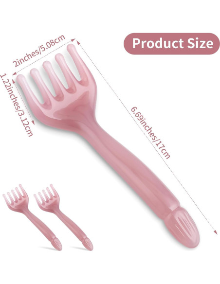 Masajeador de Cabeza WY LIGHTING Rosa Púrpura 5 Garras