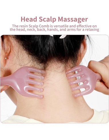 Masajeador de Cabeza WY LIGHTING Rosa Púrpura 5 Garras