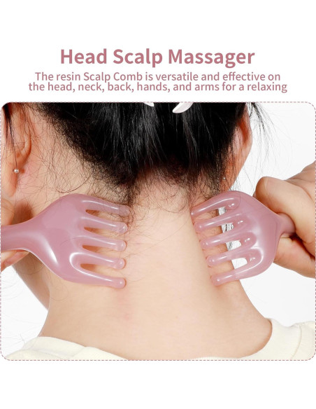 Masajeador de Cabeza WY LIGHTING Rosa Púrpura 5 Garras