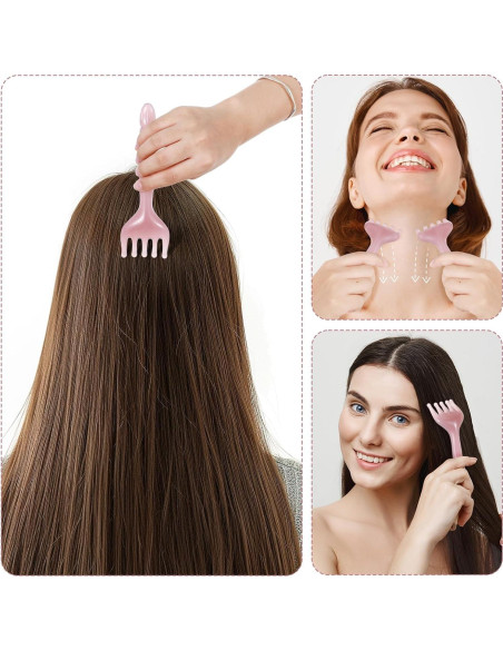 Masajeador de Cabeza WY LIGHTING Rosa Púrpura 5 Garras