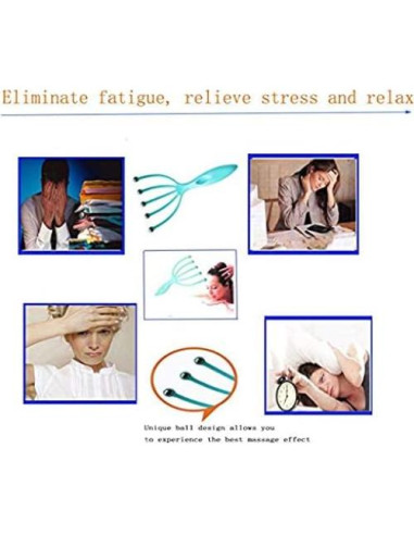 Masajeador de cuero cabelludo Ryoma, portátil y ergonómico