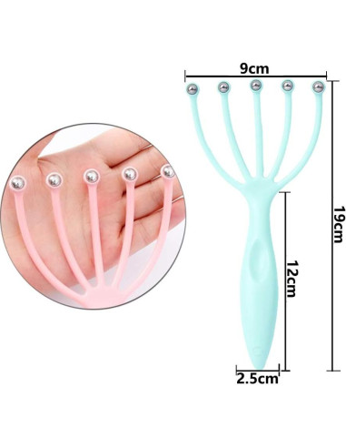 Masajeador de cuero cabelludo Ryoma, portátil y ergonómico