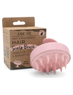Cepillo Masajeador Fabcare Rosa | Exfoliante Cabello Húmedo