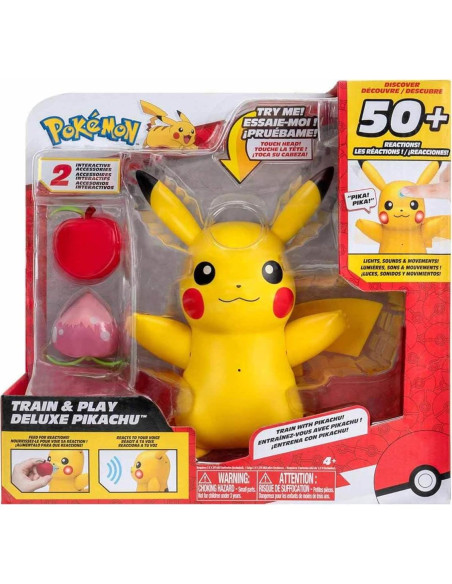 Pokémon Entrena y Juega Deluxe Pikachu - Figura 11,43 cm Pokémon Entrena y Juega Deluxe Pikachu - Figura 11,43 cm