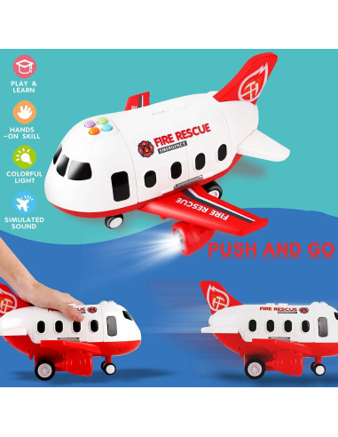Dwi Dowellin Juguete de Avión y Camiones de Bomberos