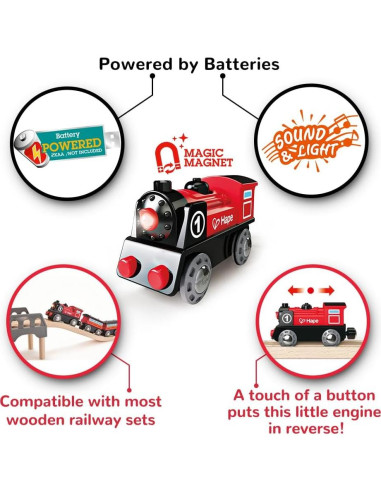 Tren Eléctrico Hape E3703 con Conectores Magnéticos