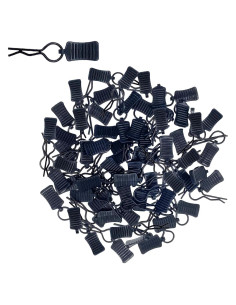 50 Clips de Carrocería RC HIQTRADEBYJJ 24mm Pestañas Negras
