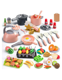 Juego de Cocina Infantil Zero Zoo 105 Piezas Utensilios