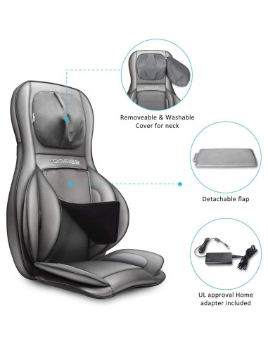 Silla Masajeadora COMFIER CF-2307A con Calor y Shiatsu