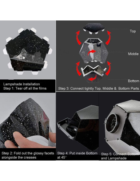 Proyector de Estrellas Sooncor WZXKD-01 Luz Nocturna Bluetooth