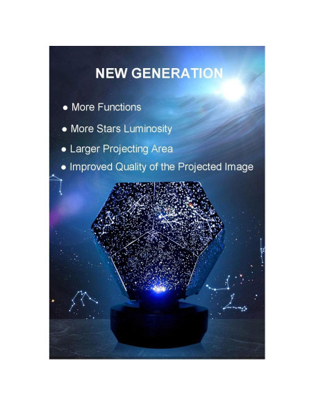 Proyector de Estrellas Sooncor WZXKD-01 Luz Nocturna Bluetooth