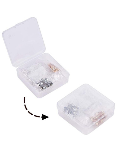 50 Mini Botellas de Vidrio 10mm PH PandaHall con Tapas de Latón