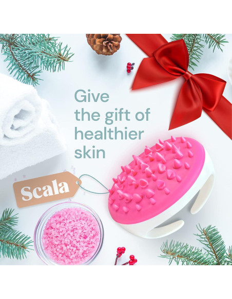 Masajeador Anticelulitis Scala Rosa - Exfoliante Ducha 32cm