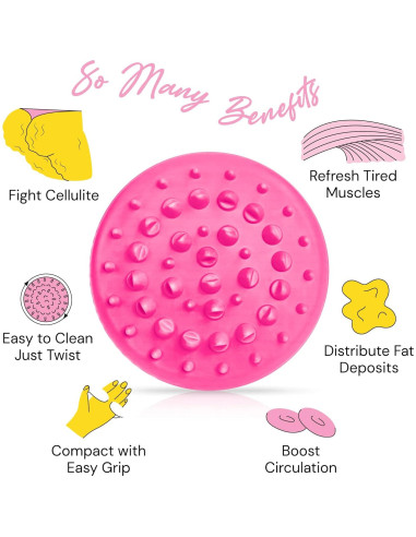 Masajeador Anticelulitis Scala Rosa - Exfoliante Ducha 32cm